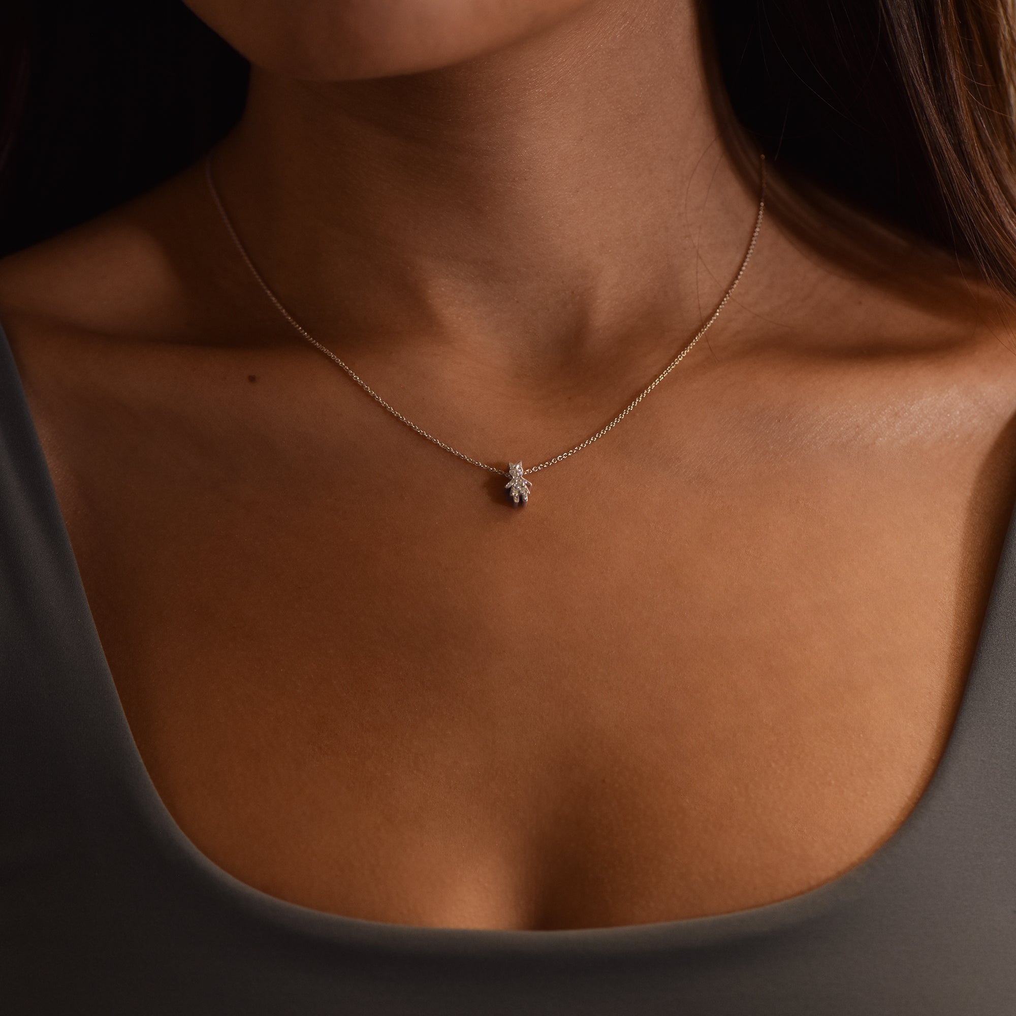 Collier L'Enfant Etoilé F - or blanc 18k - AGUADEORO