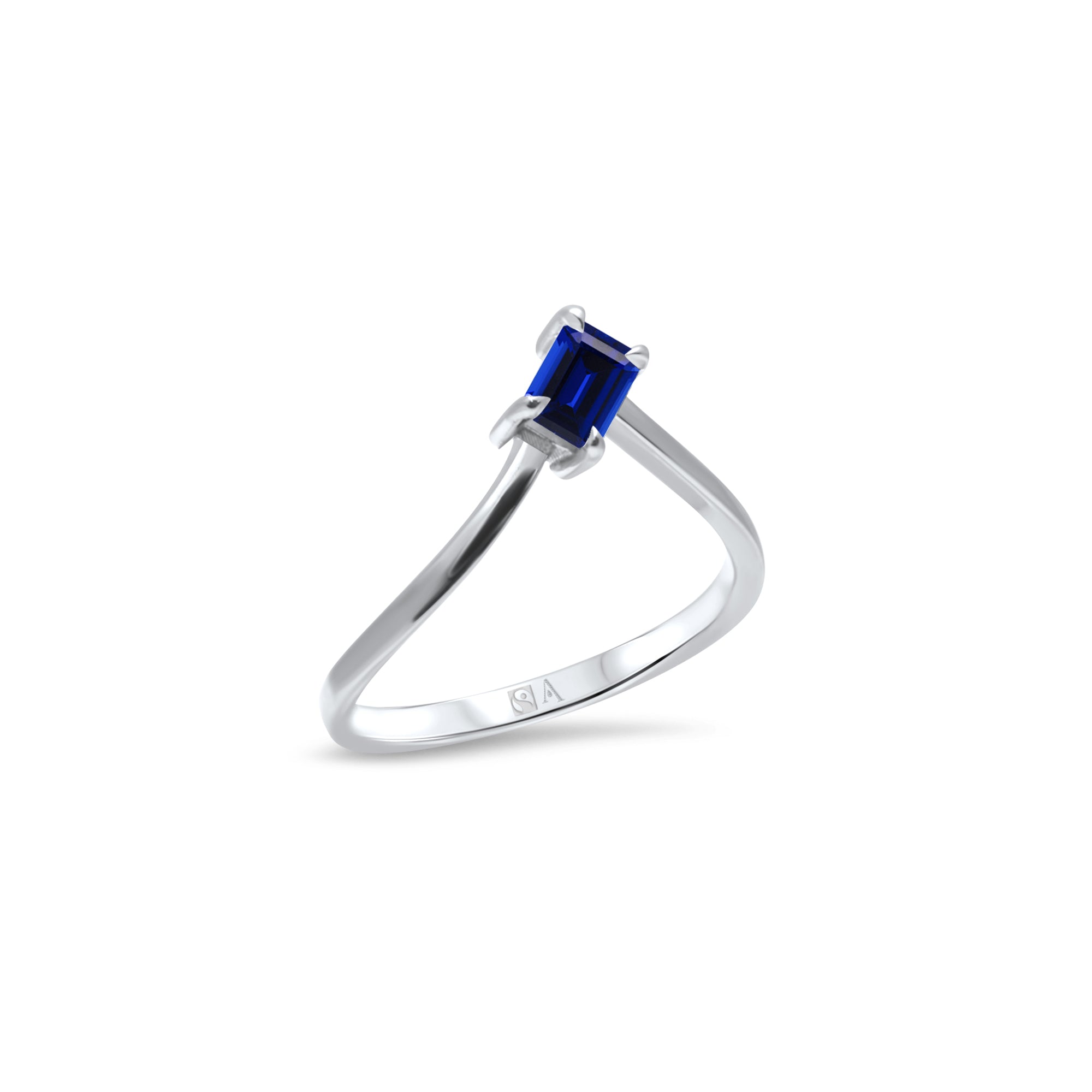 Ice Skating Girl Blue 0.50 carats - or blanc 18k - AGUADEORO