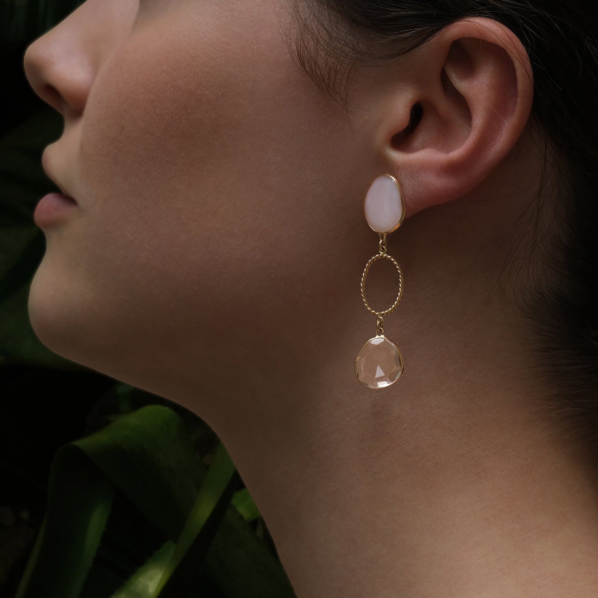 Boucles d'oreilles Océane - or jaune 18k - AGUADEORO