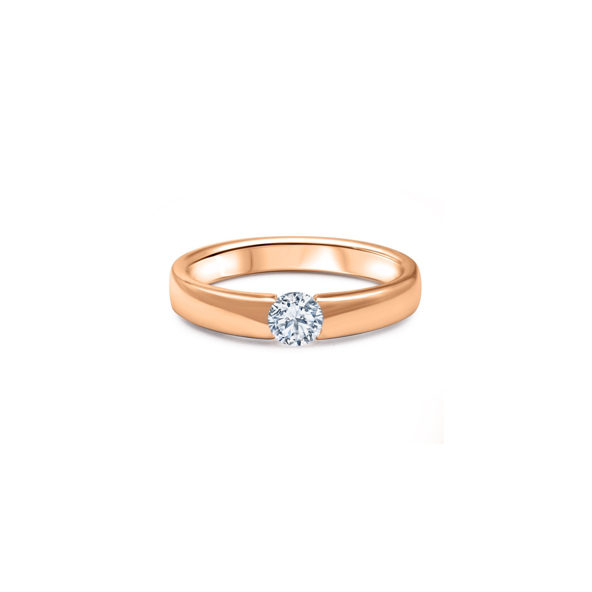 The Minimalist Lady 0.30 carats - or rouge 18k - AGUADEORO