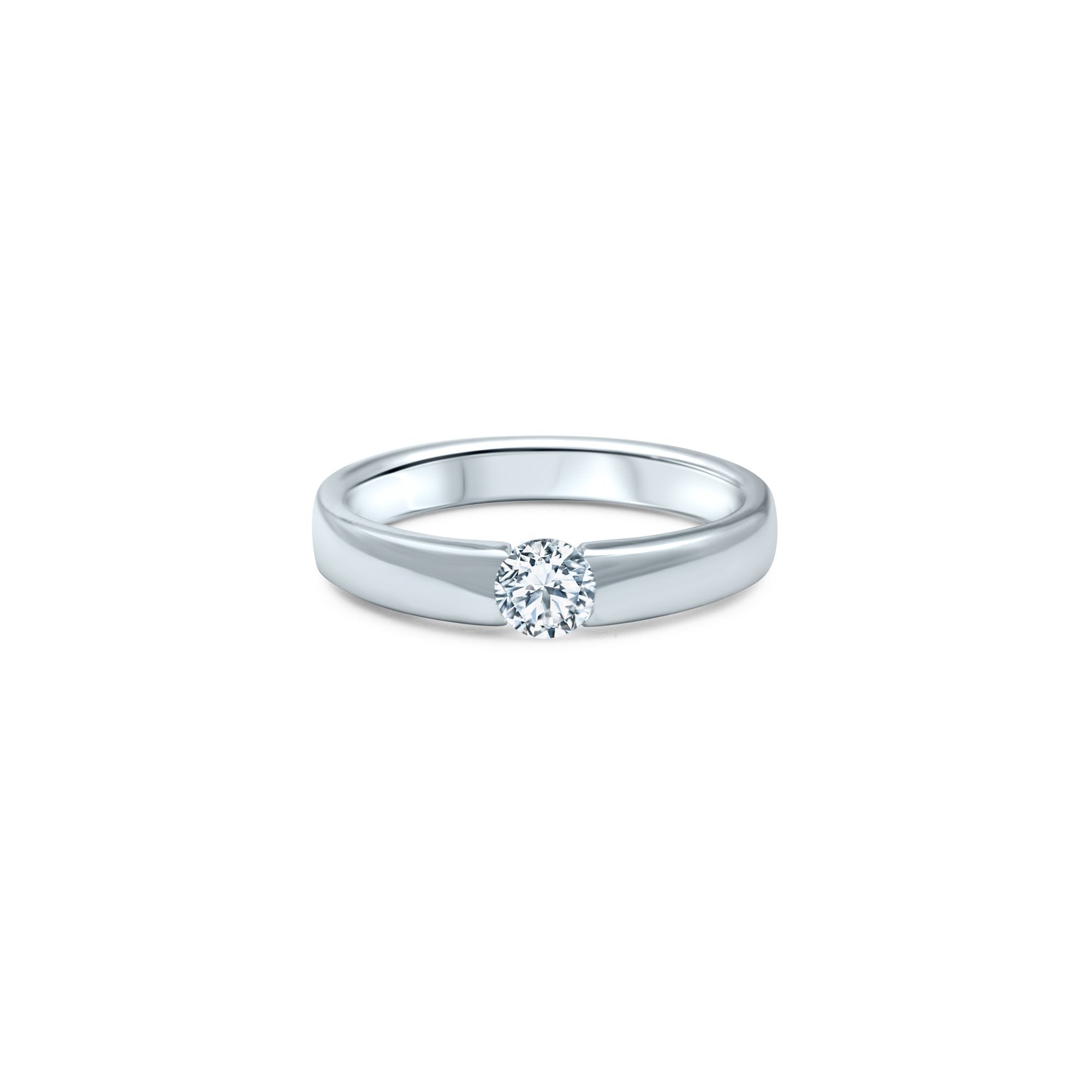 The Minimalist Lady 0.30 carats - or blanc 18k - AGUADEORO
