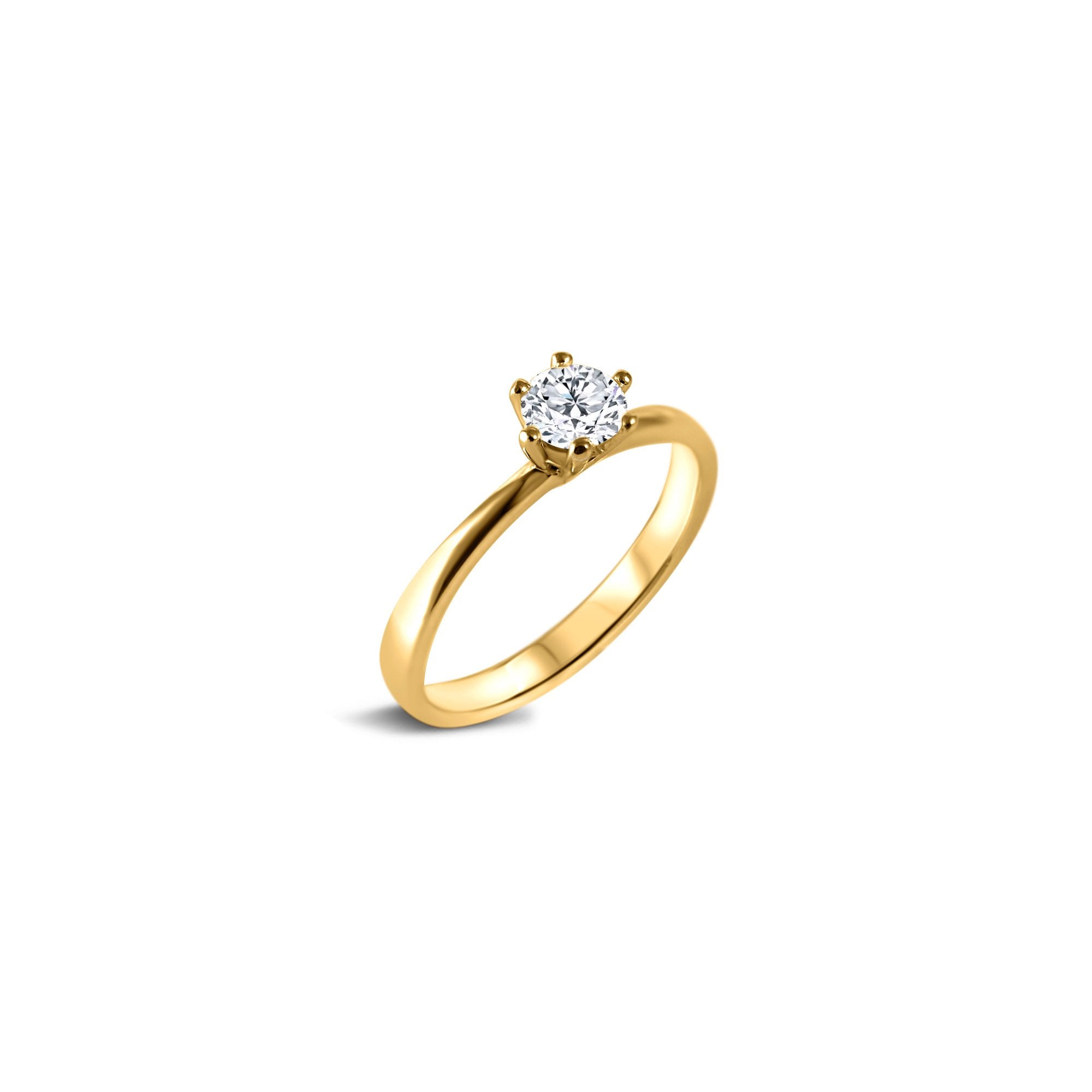 Sobriété Heureuse (L) - 0.50 carat - or jaune 18k - AGUADEORO
