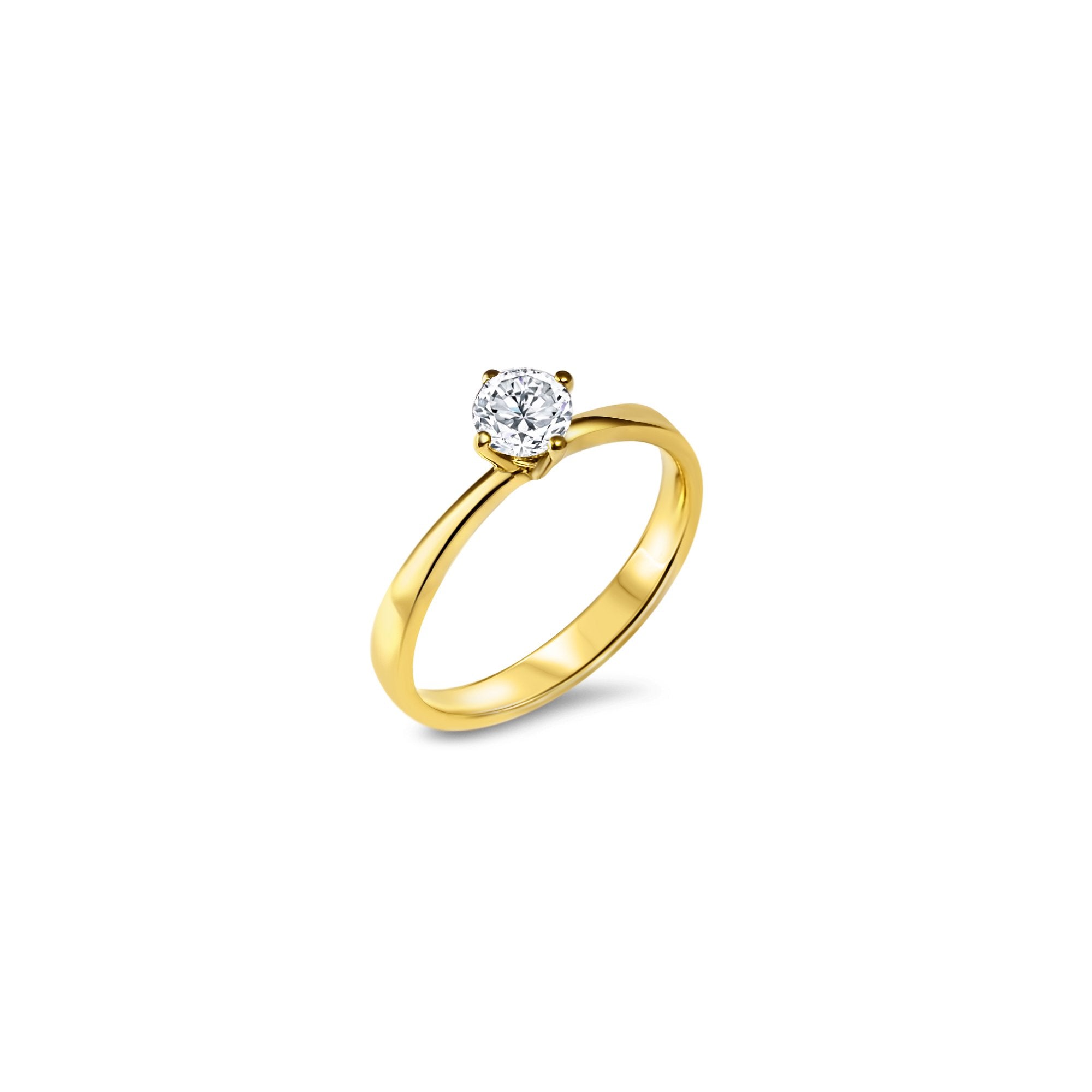 Miss Simplicité (L) - 0.50 carat - or jaune 18k - AGUADEORO
