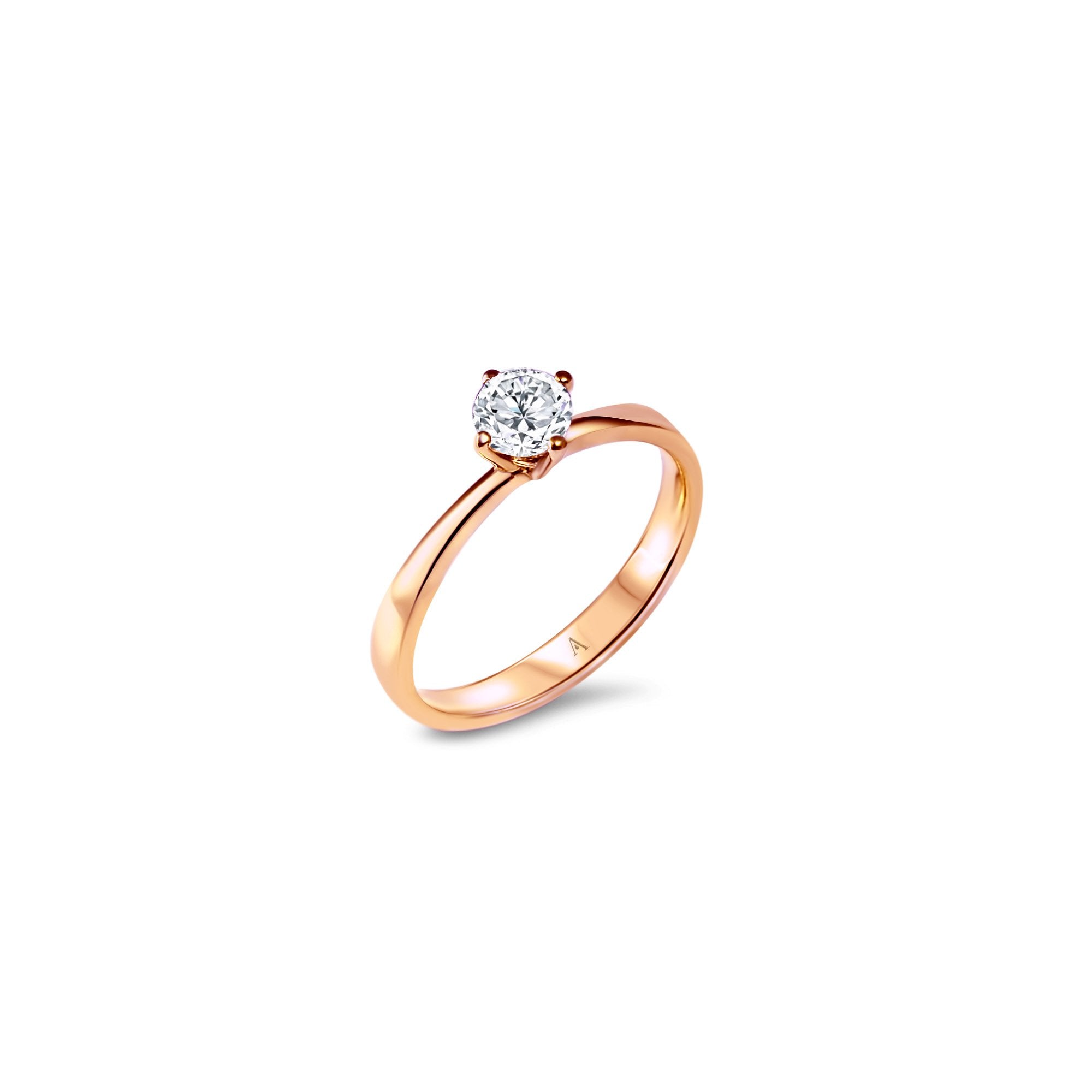 Miss Simplicité (L) - 0.50 carat - or rouge 18k - AGUADEORO