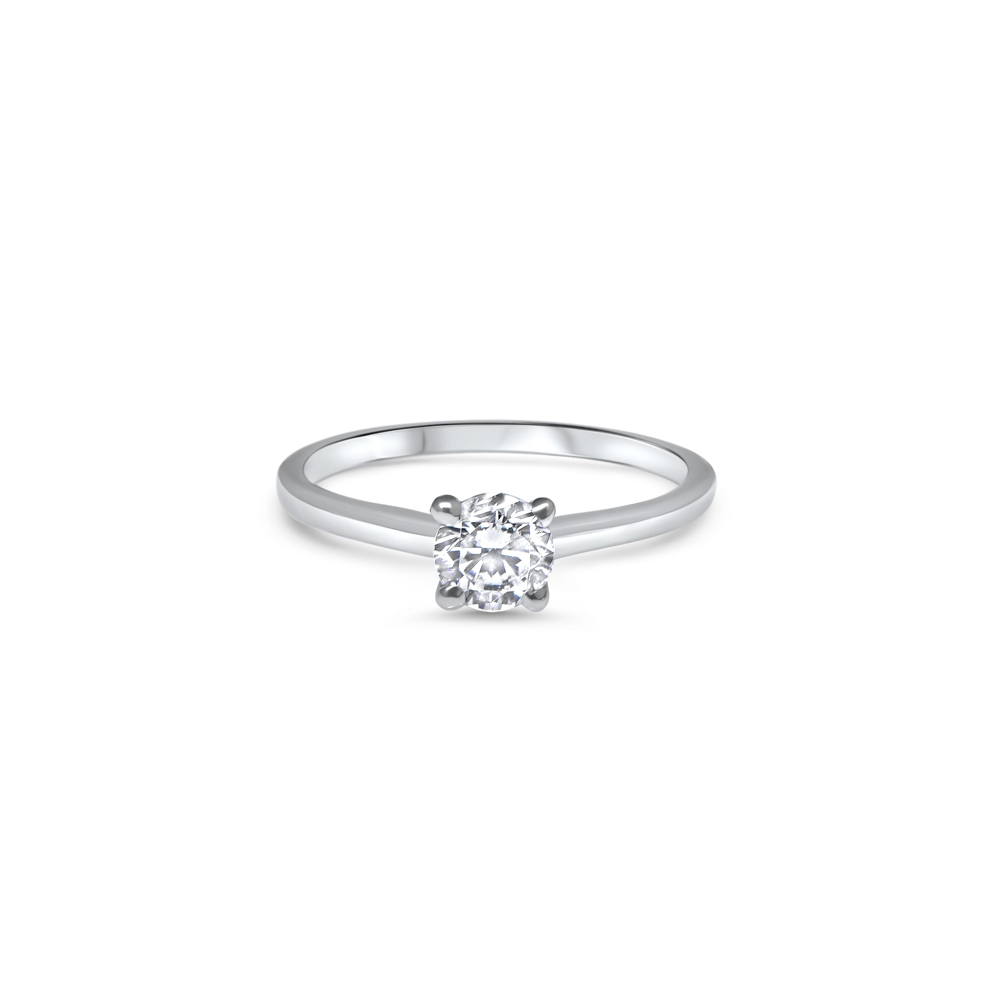 The V-Shape L 0.50 carats - or blanc 18k - AGUADEORO