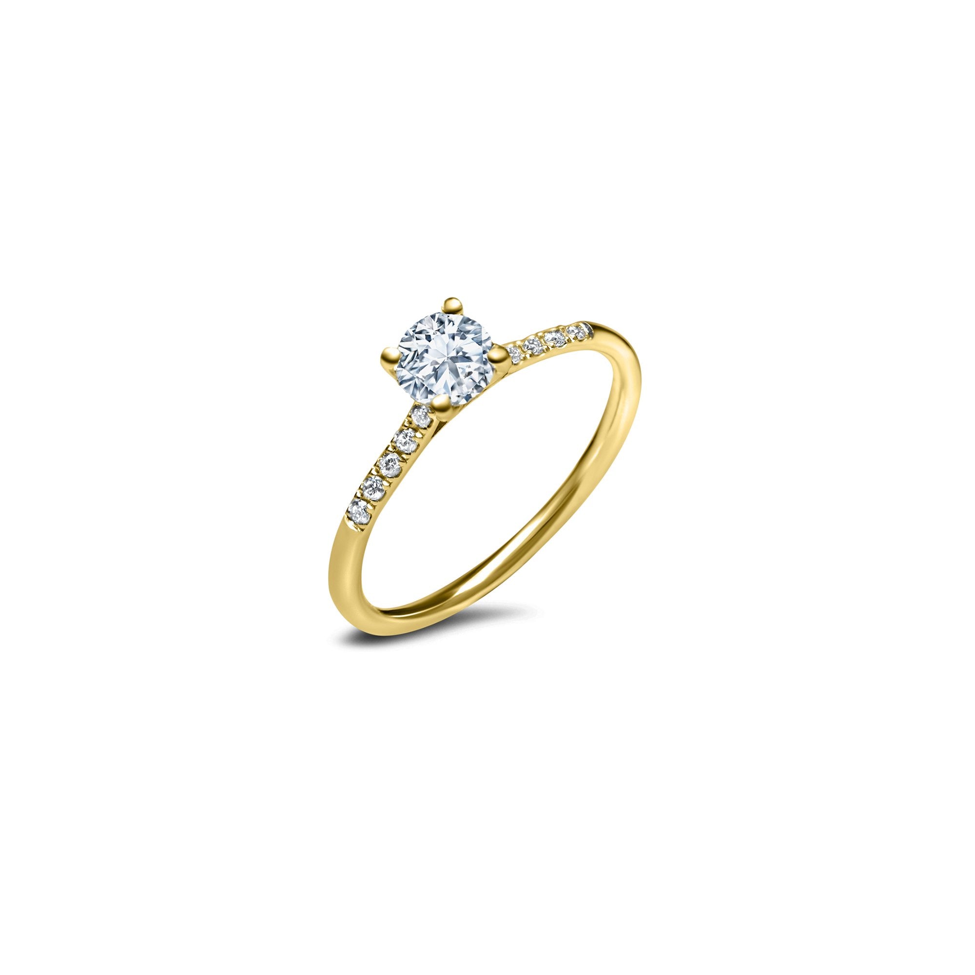 The Fancy V-shape M 0.30 carats - or jaune 18k - AGUADEORO