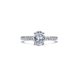 The Fancy Little Dove Oval 1.14 carats - platine 950 - AGUADEORO