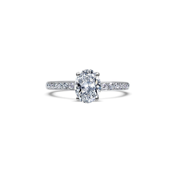 The Fancy Little Dove Oval 1.14 carats - platine 950 - AGUADEORO