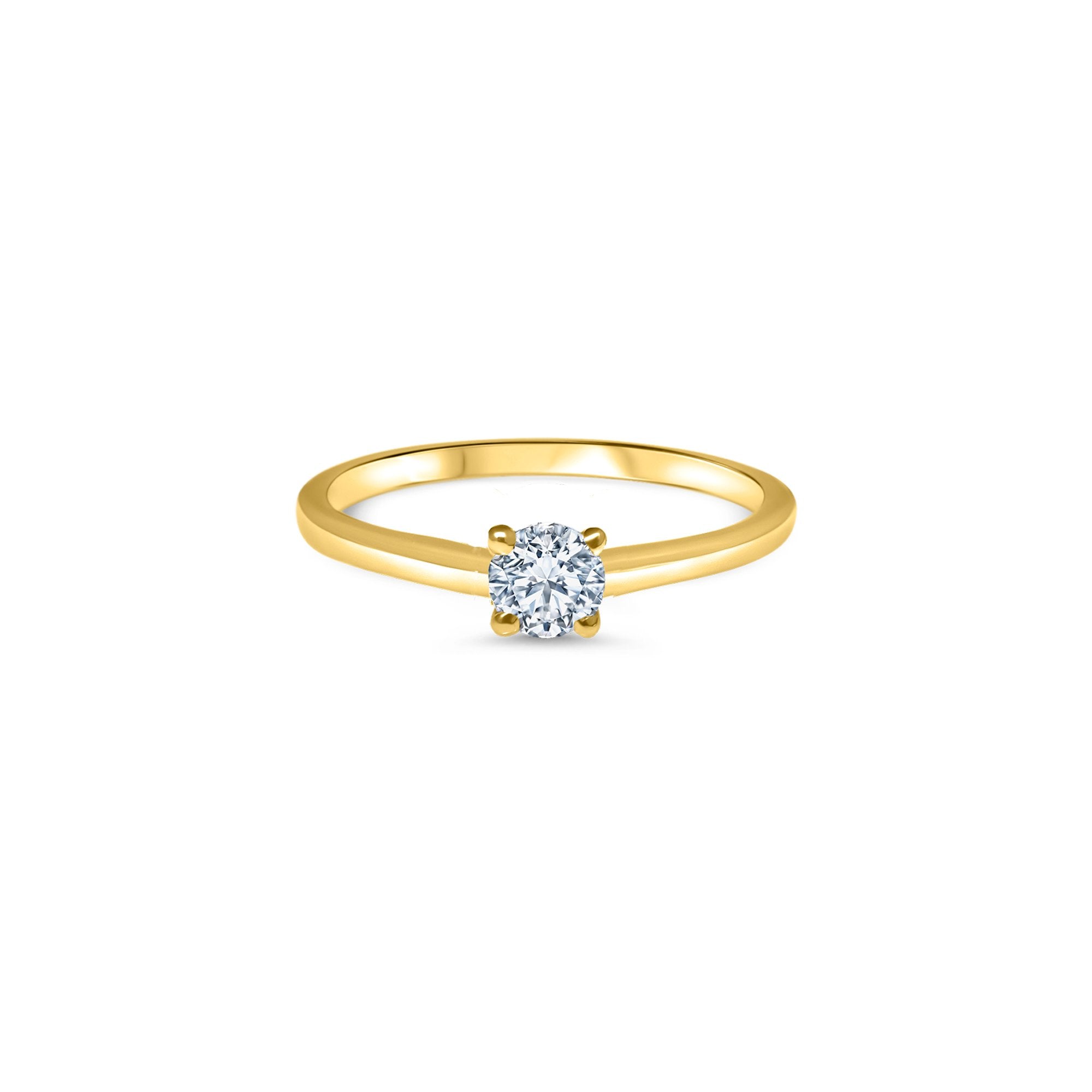 The V-Shape M 0.30 carats - or jaune 18k - AGUADEORO