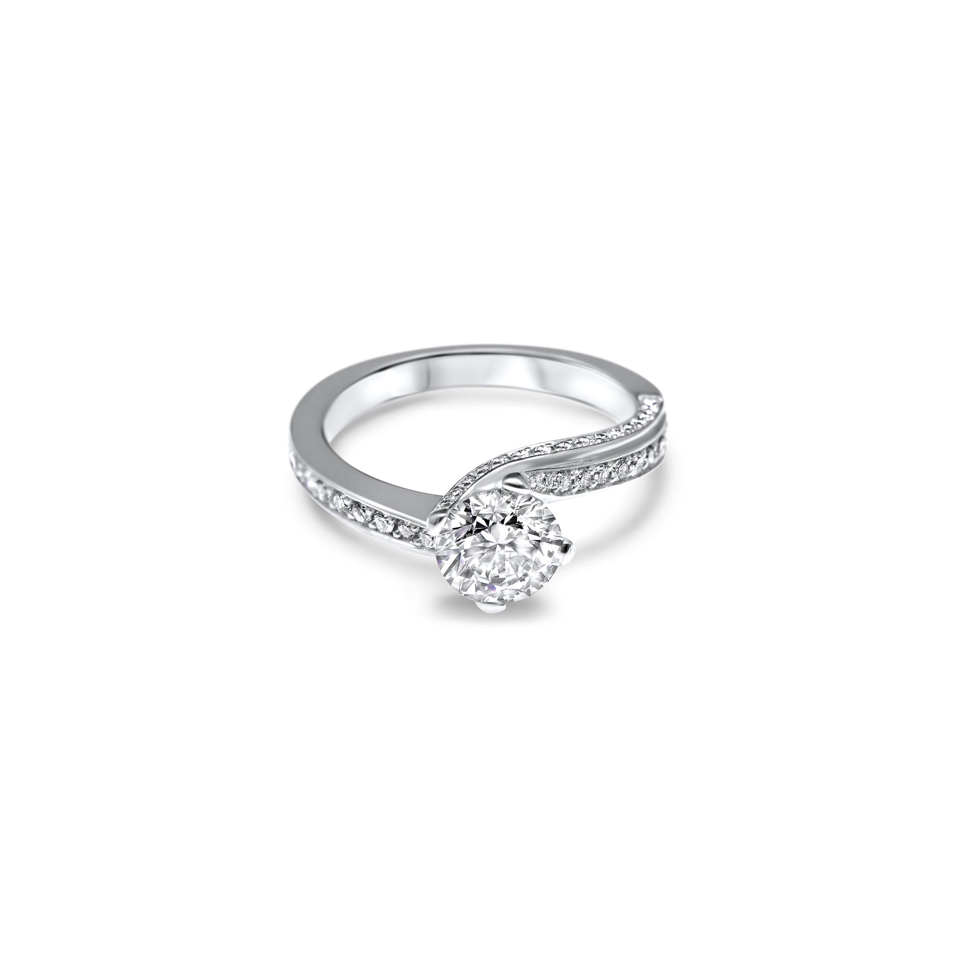 The Great Twist 1.30 carats - or blanc 18k - AGUADEORO