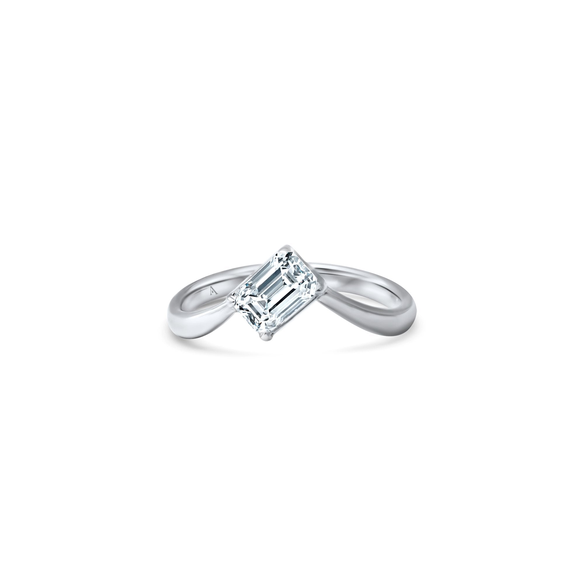 The Little Ice Skating Girl 0.65 carats - platine 950 - AGUADEORO