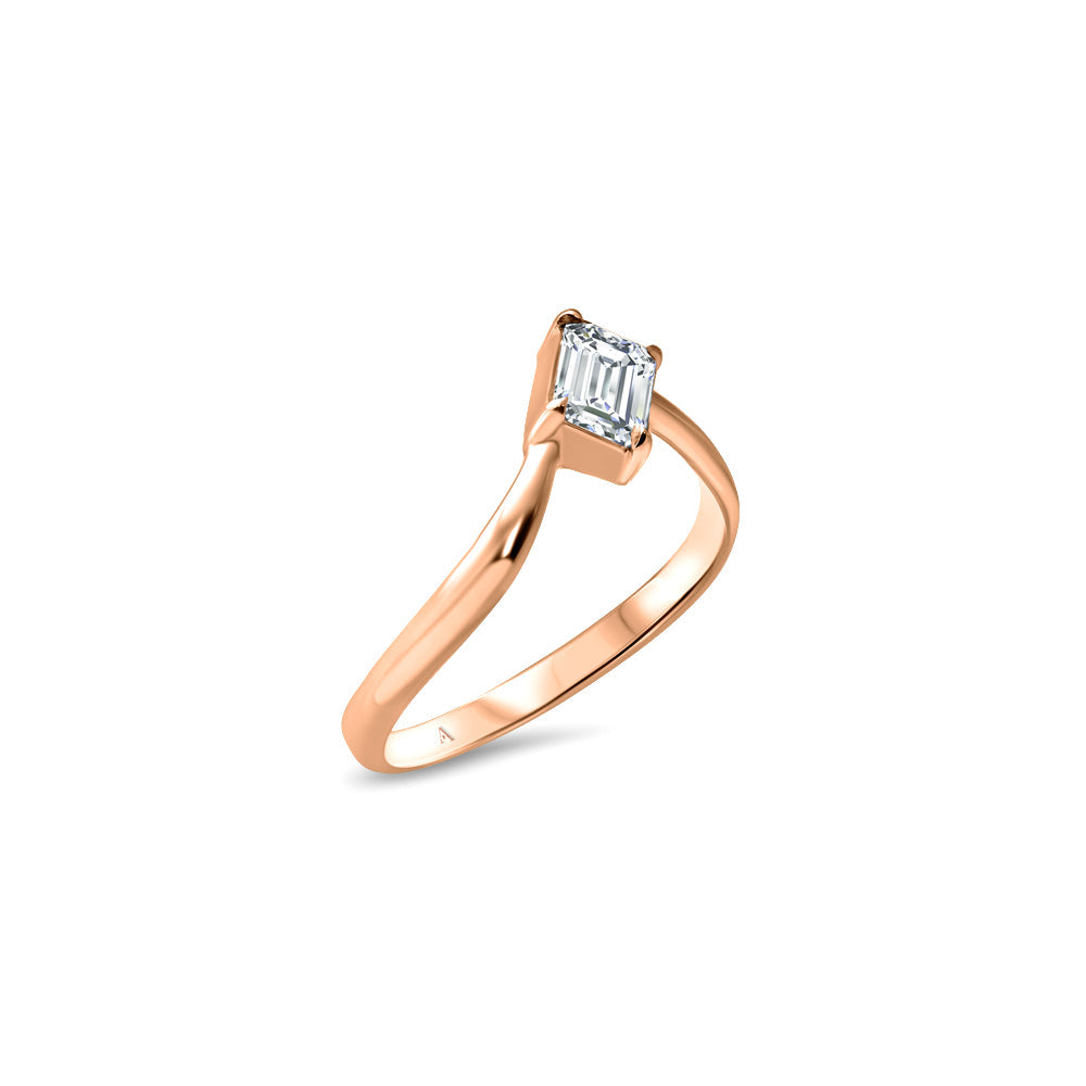 The Little Ice Skating Girl 0.65 carats - or rouge 18k - AGUADEORO