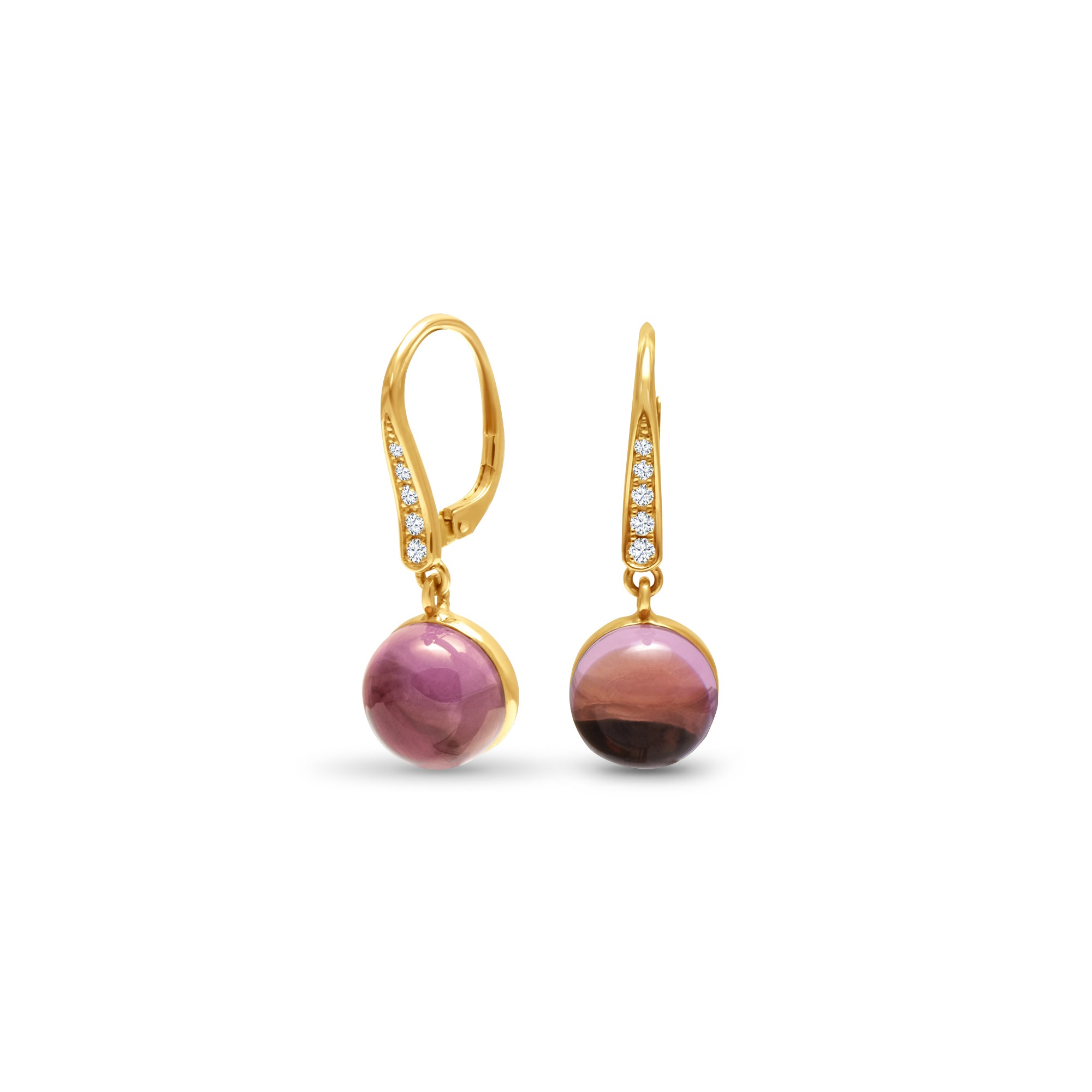LA LA LA Pink - Round - or jaune 18k - AGUADEORO