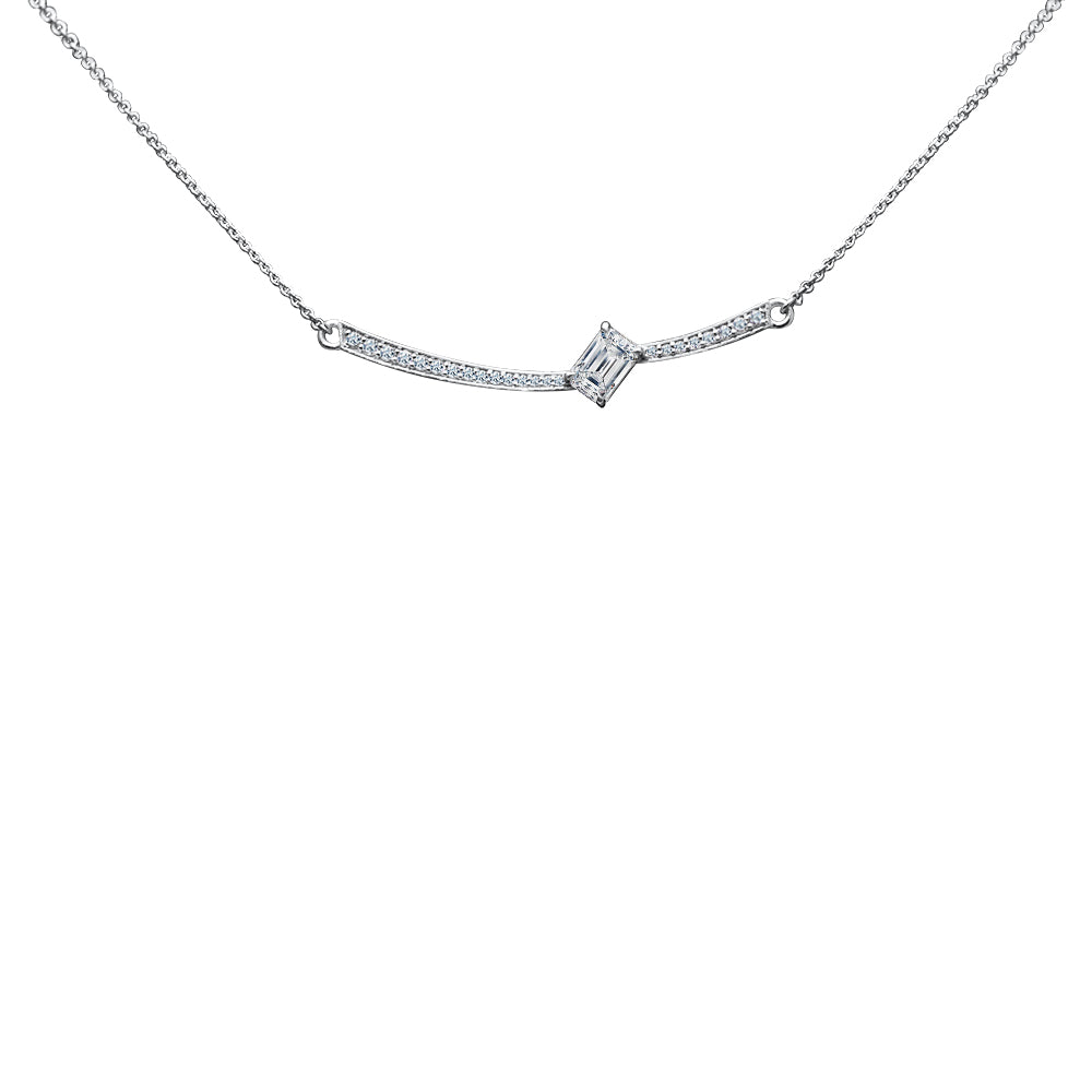 Collier The Ice Skating Girl 0.75 carats - or blanc 18k - AGUADEORO