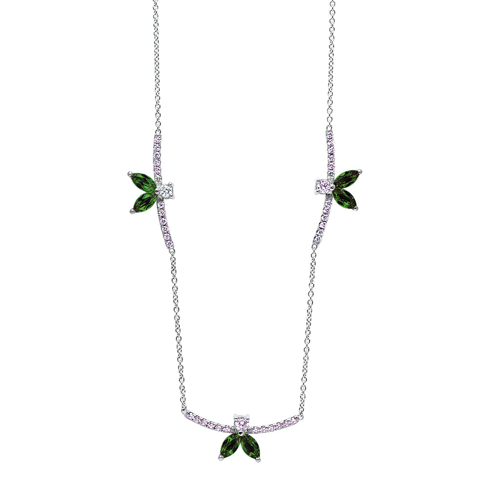 Collier The Green Ballet Dancers - or blanc 18k - AGUADEORO
