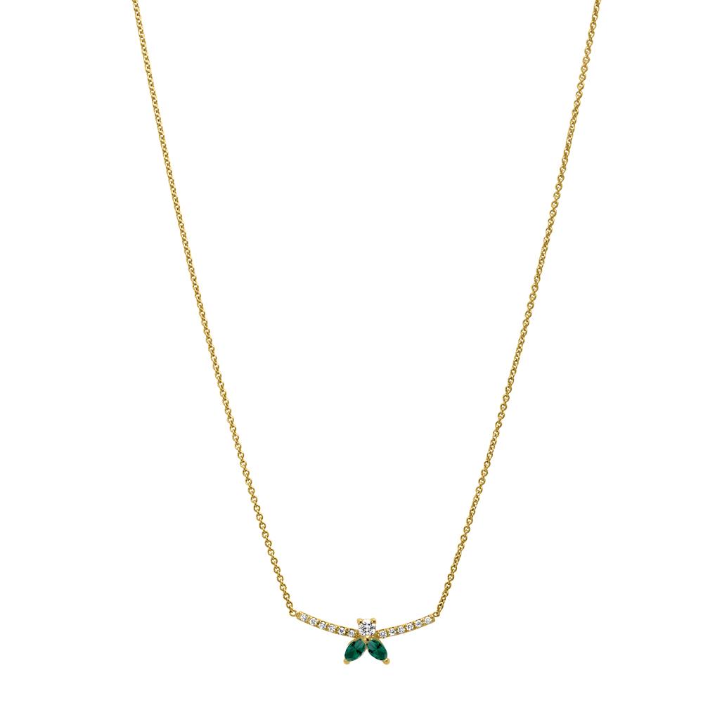 Collier The Little Bee M Emerald - or jaune 18k - AGUADEORO