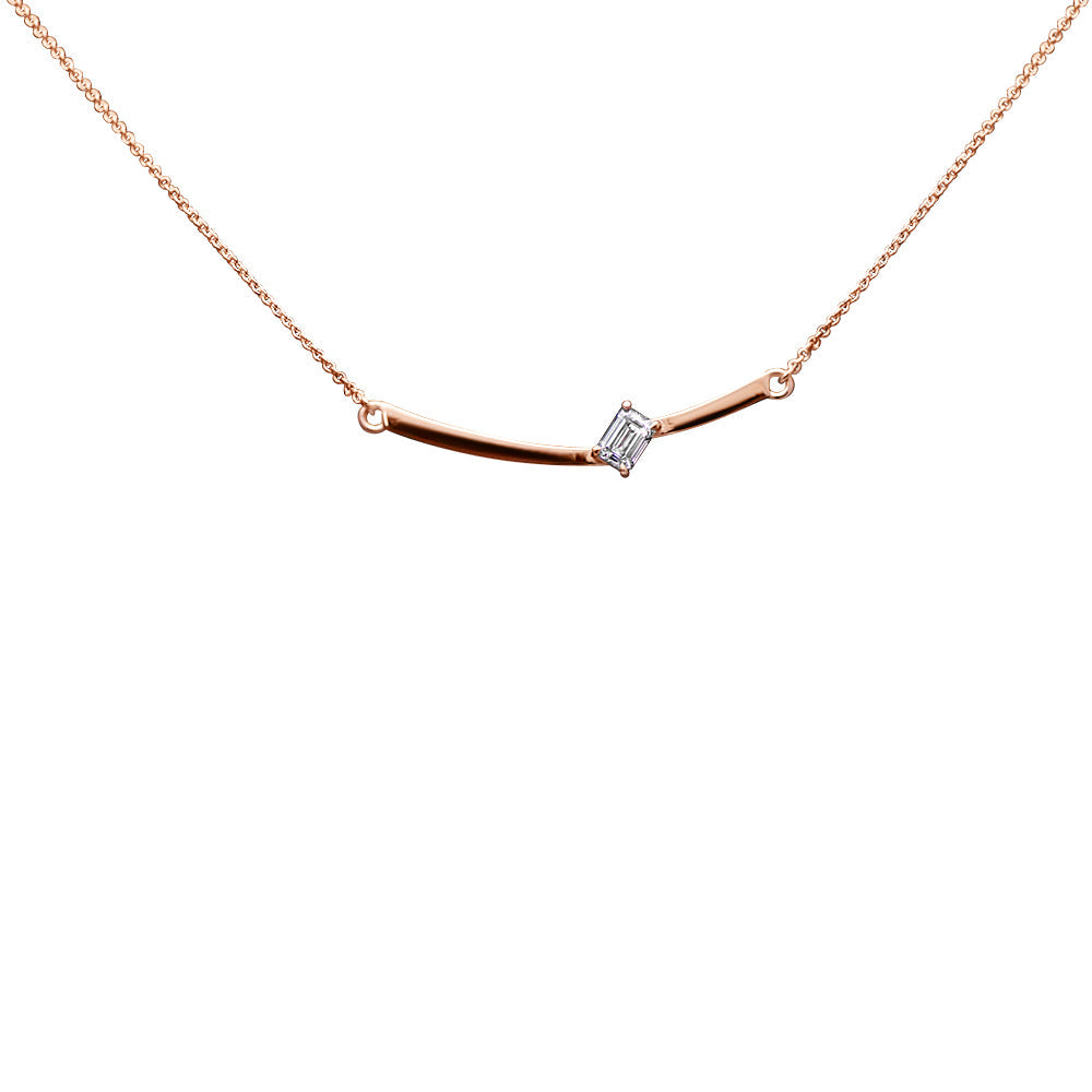 Collier The Ice Skating Girl 0.30 carats - or rouge 18k - AGUADEORO
