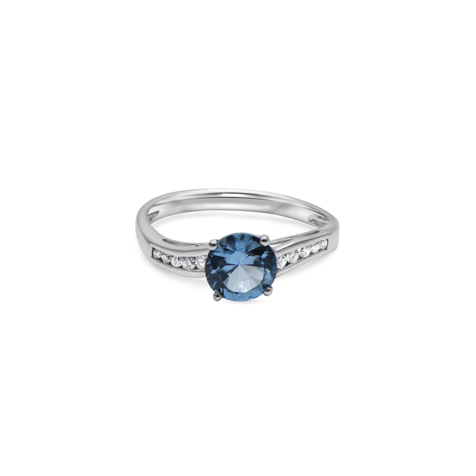 Curvy Blue  - Aigue-Marine 1.50 carat - or blanc 18k - AGUADEORO