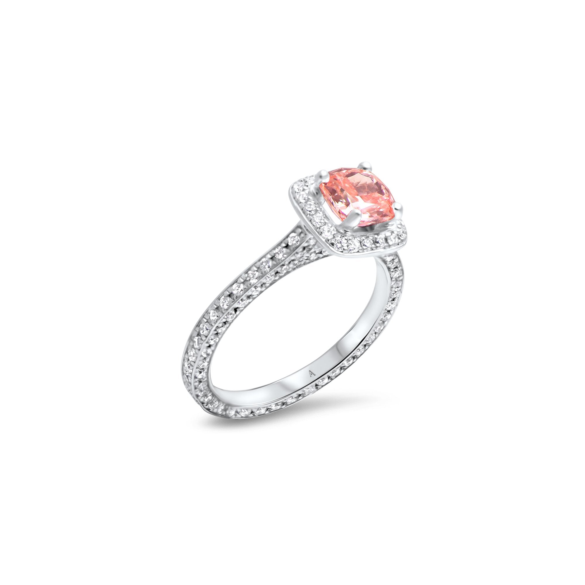84 roses - 0,84 carat - platine 950 - AGUADEORO