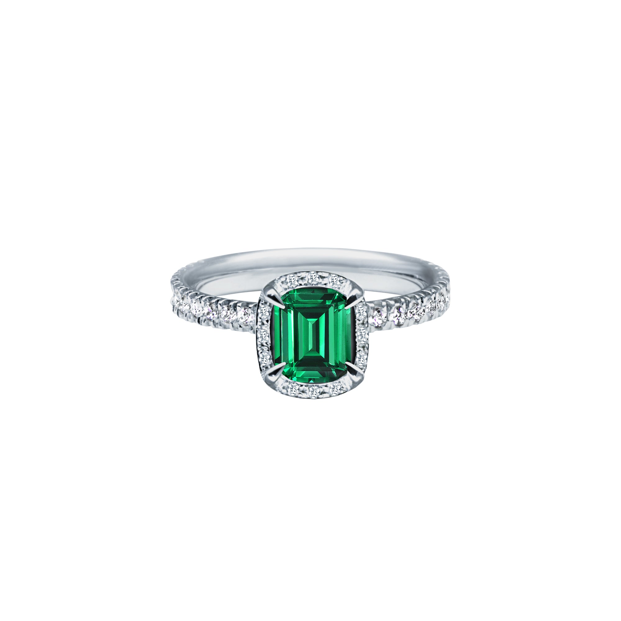 Mille nuances de vert  - 0.50 carat - platine 950 - AGUADEORO
