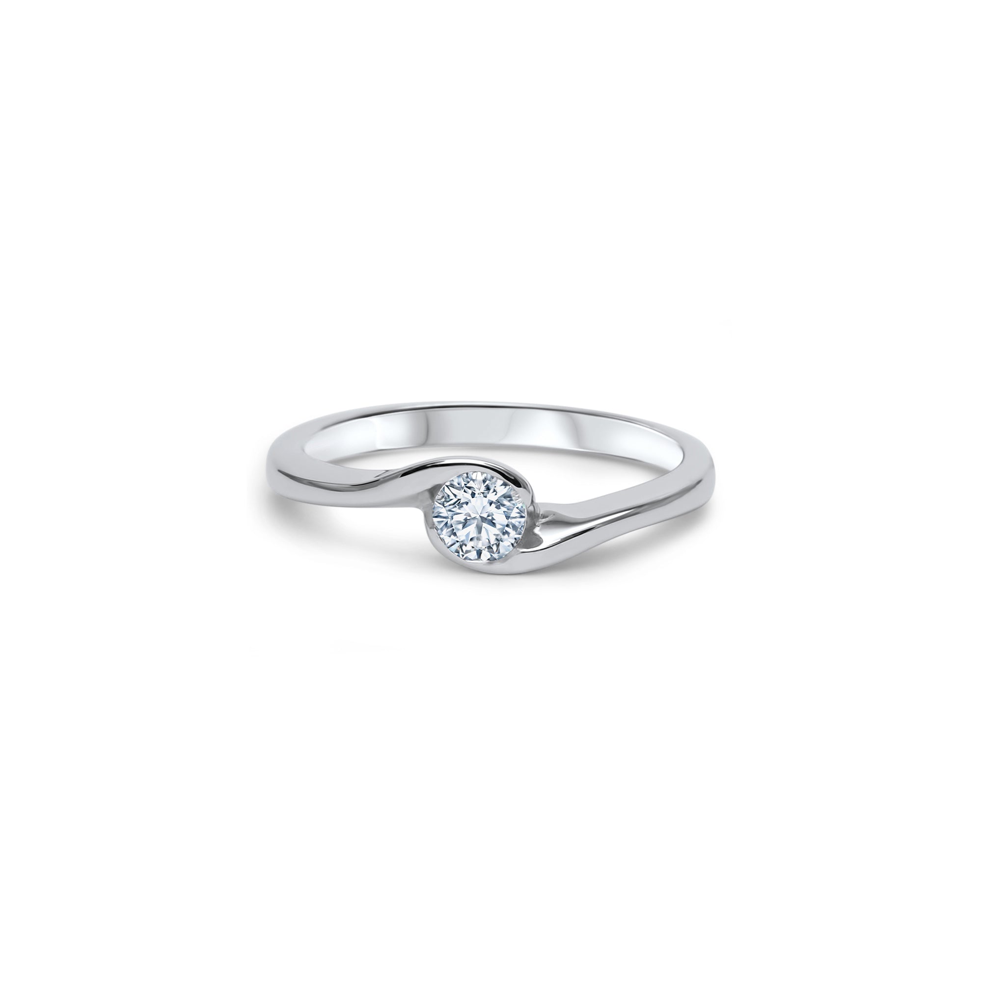 Un Petit Twist 0.25 carats - or blanc 18k - AGUADEORO