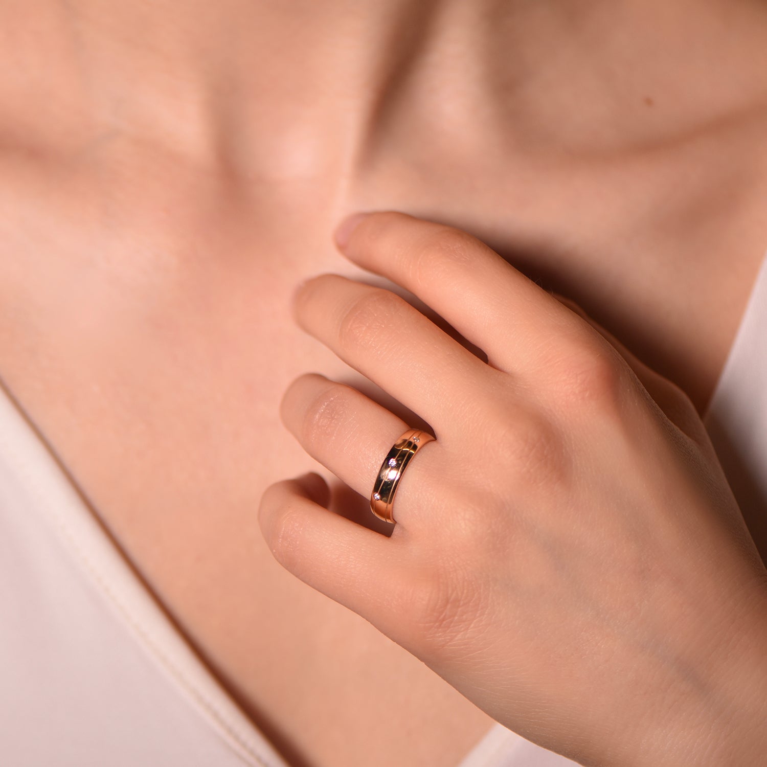 The Fancy Double Waterway - or blanc 18k - AGUADEORO