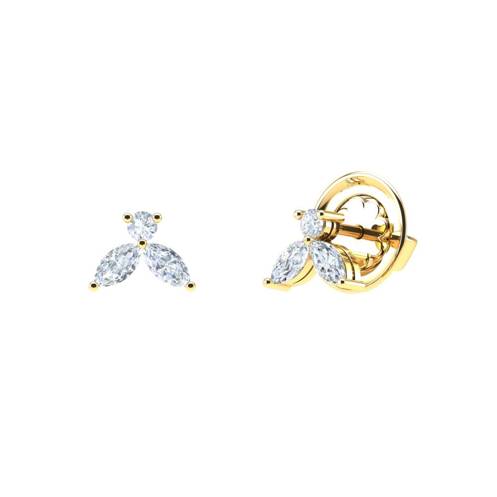 Boucles d'oreilles Little Bee 0.50 carats - or jaune 18k - AGUADEORO