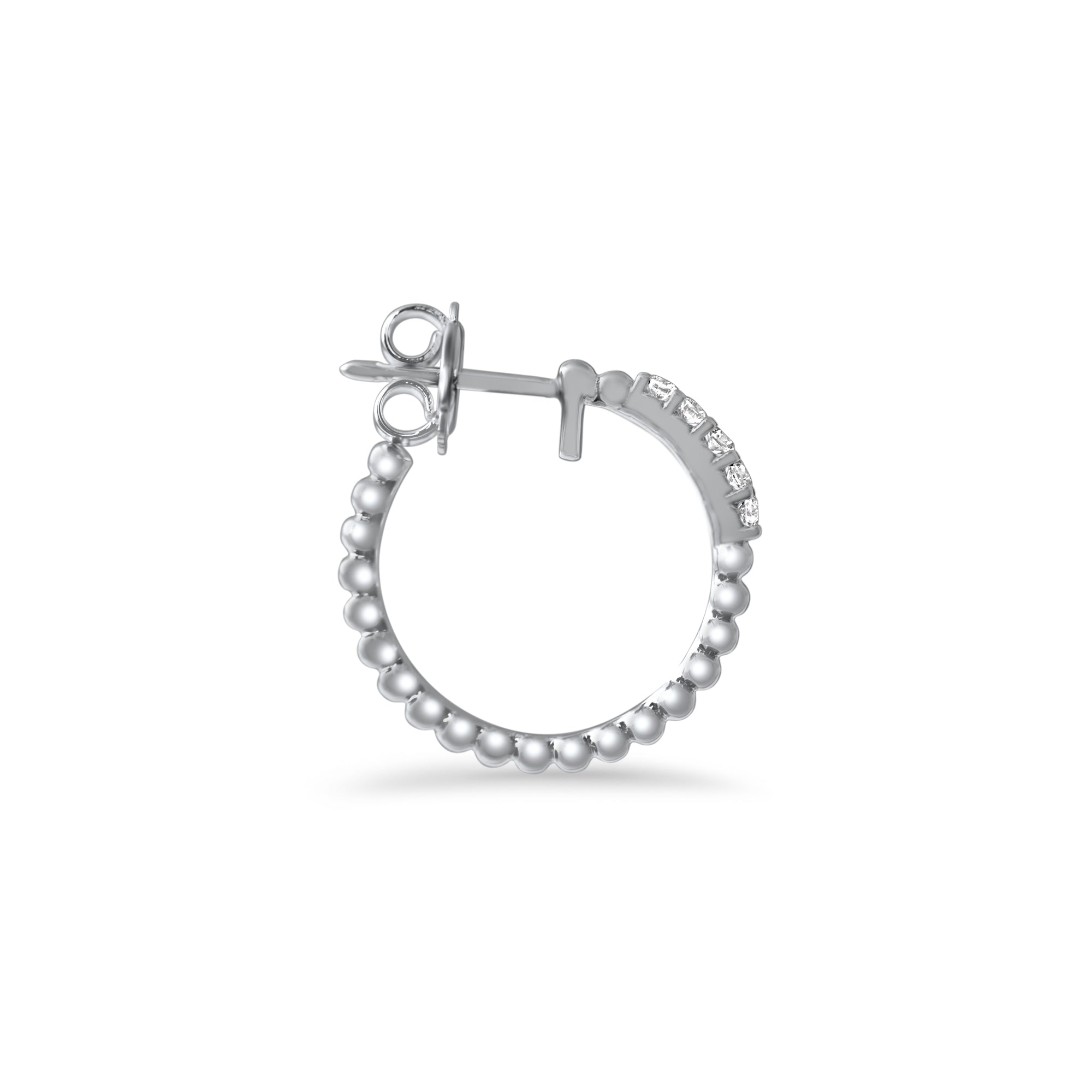 Boucles d'oreilles Angel's Halo - or blanc 18k - AGUADEORO
