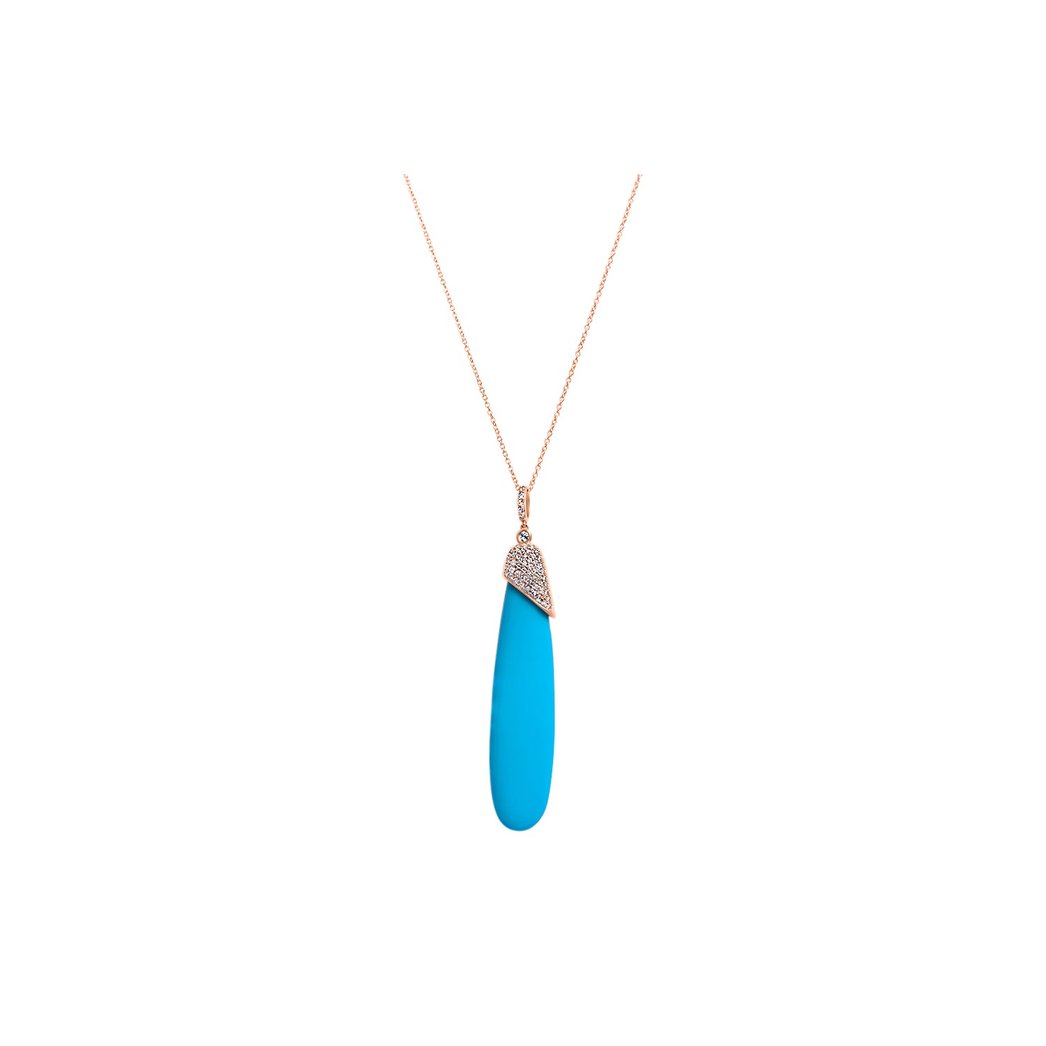 Collier The Turquoise Drop - or jaune 18k - AGUADEORO