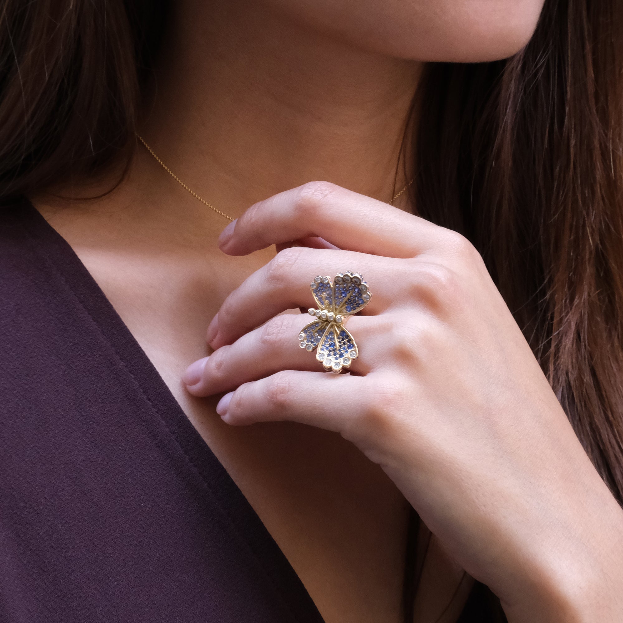 The Butterfly Girl Ring - or jaune 18k - AGUADEORO