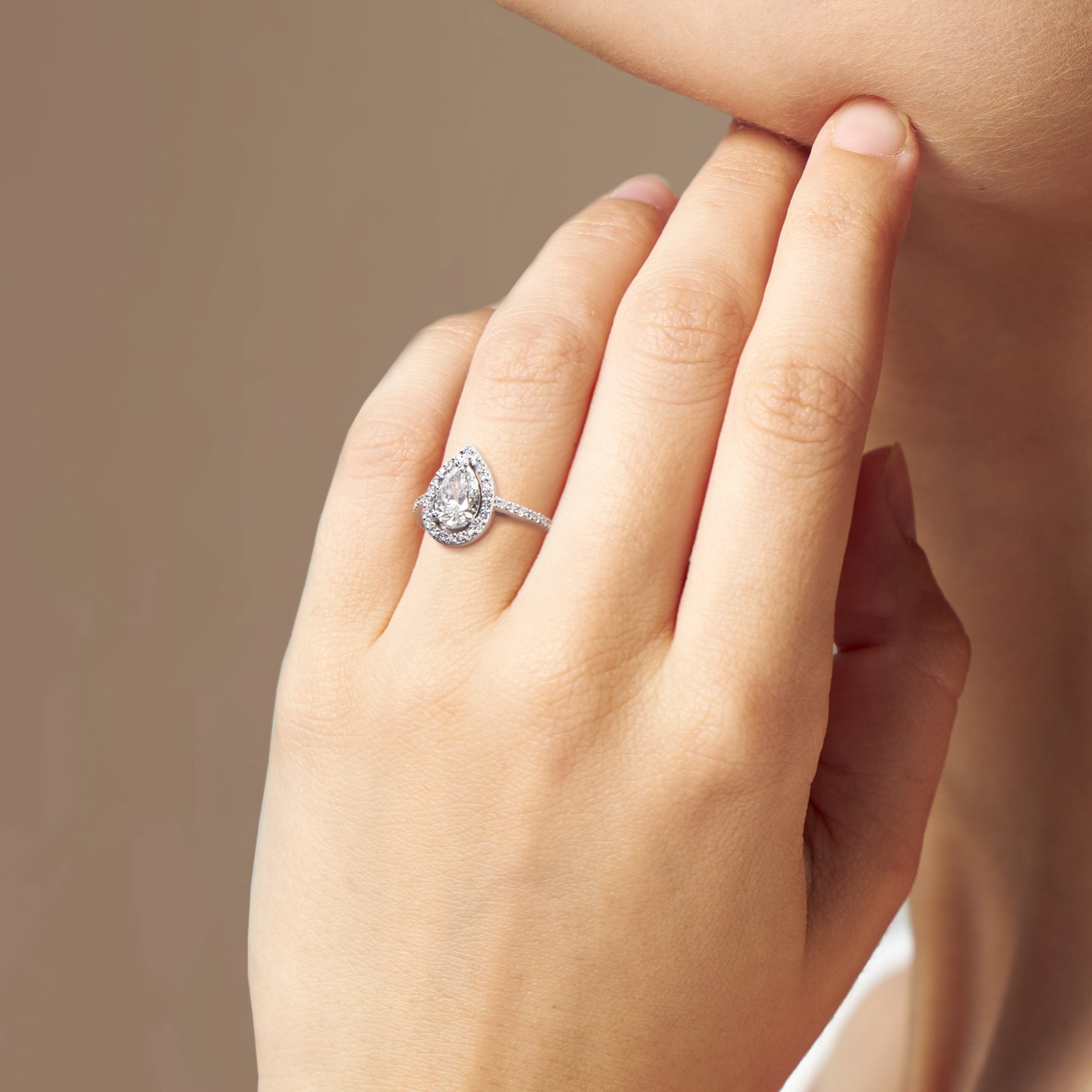 Infinite Tear of Joy - 1.00 carat - platine 950 - AGUADEORO