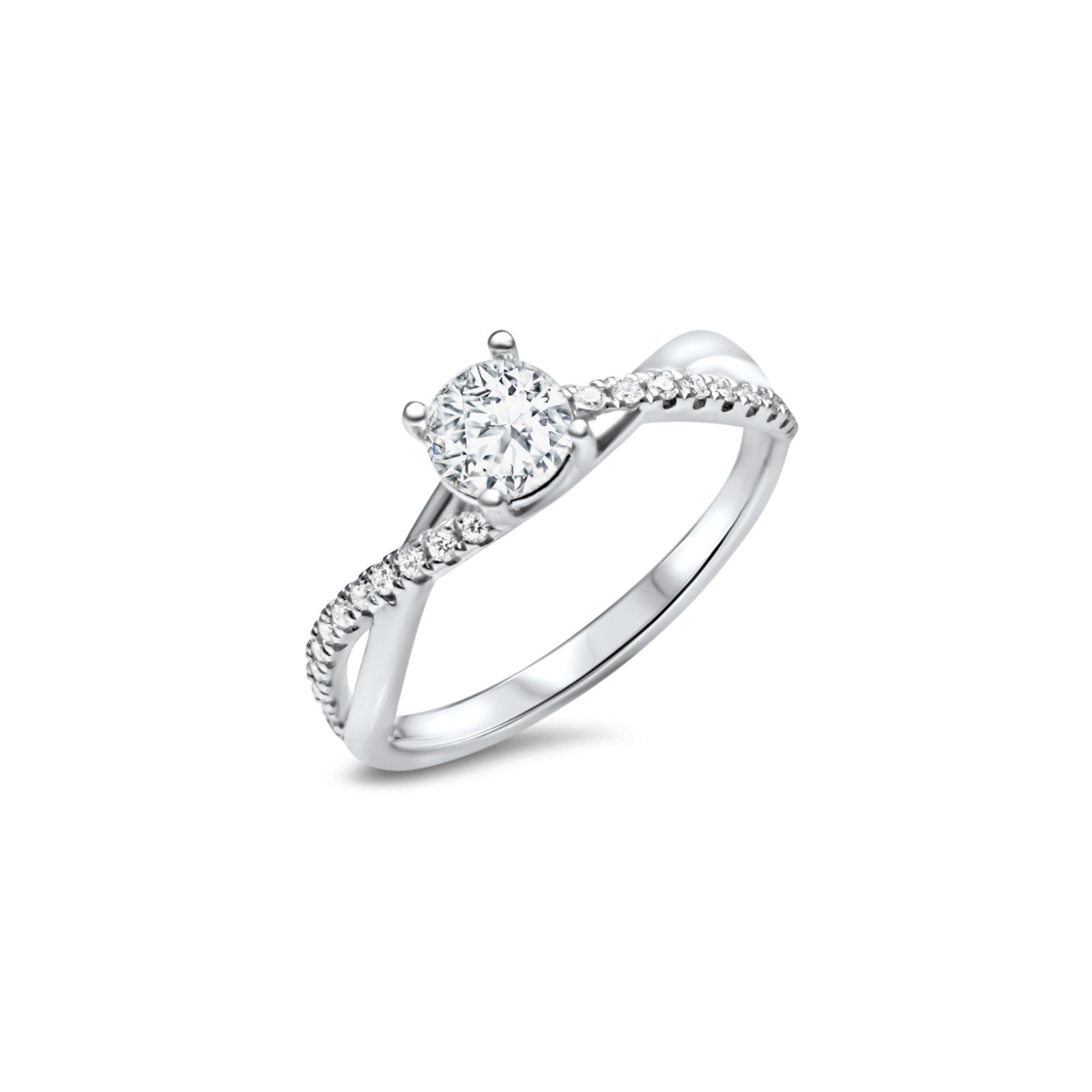 Féeriquement coquette - 0.40 carat - or blanc 18k - AGUADEORO