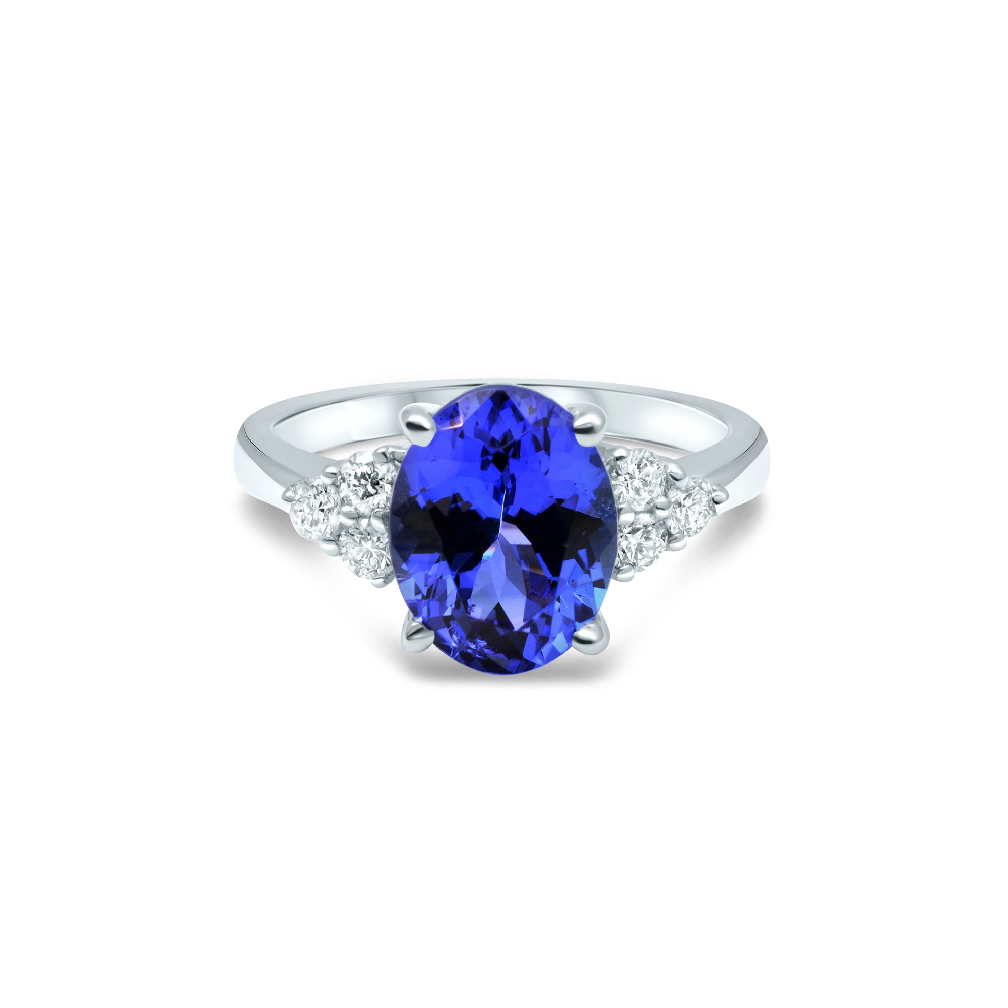 Blue Velvet - 3.05 carat - platine 950 - AGUADEORO