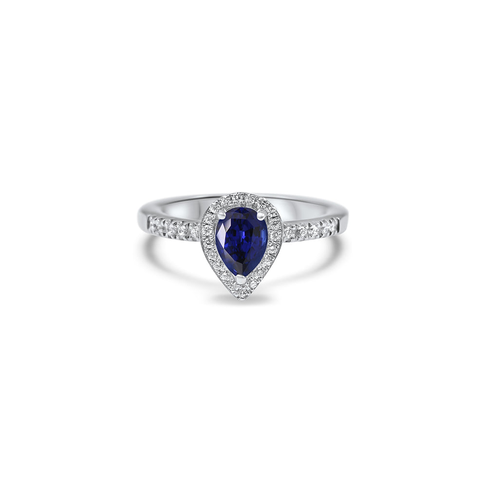 The Blue Joy 0.50 carats - or blanc 18k - AGUADEORO