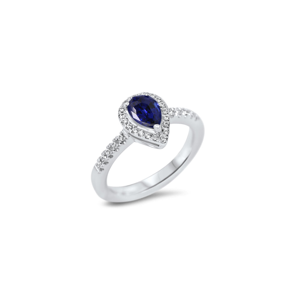 The Blue Joy 0.50 carats - or blanc 18k - AGUADEORO