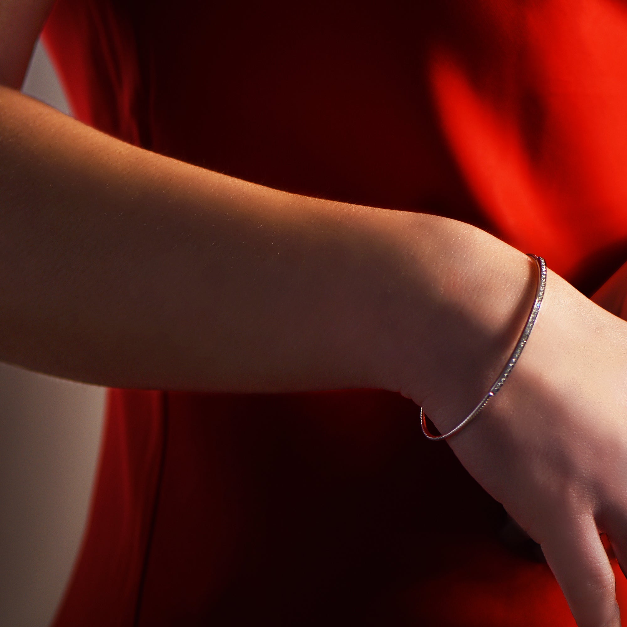 Bracelet The Diamond Row - or blanc 18k - AGUADEORO