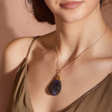 Collier Labradorite L - or jaune 18k - AGUADEORO