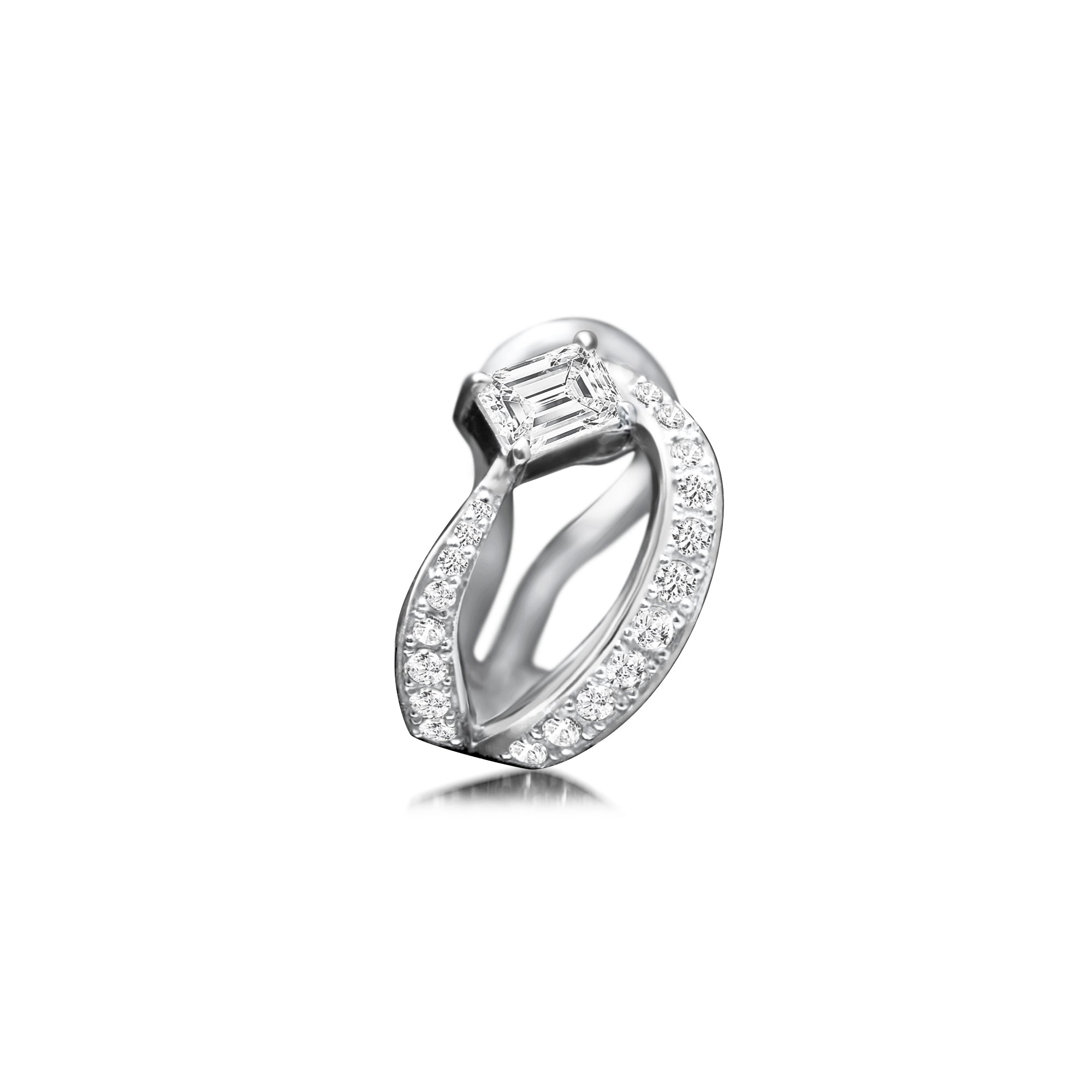 Boucles d'oreilles The Little Ice Skating Girl 0.30ct - platine 950 - AGUADEORO
