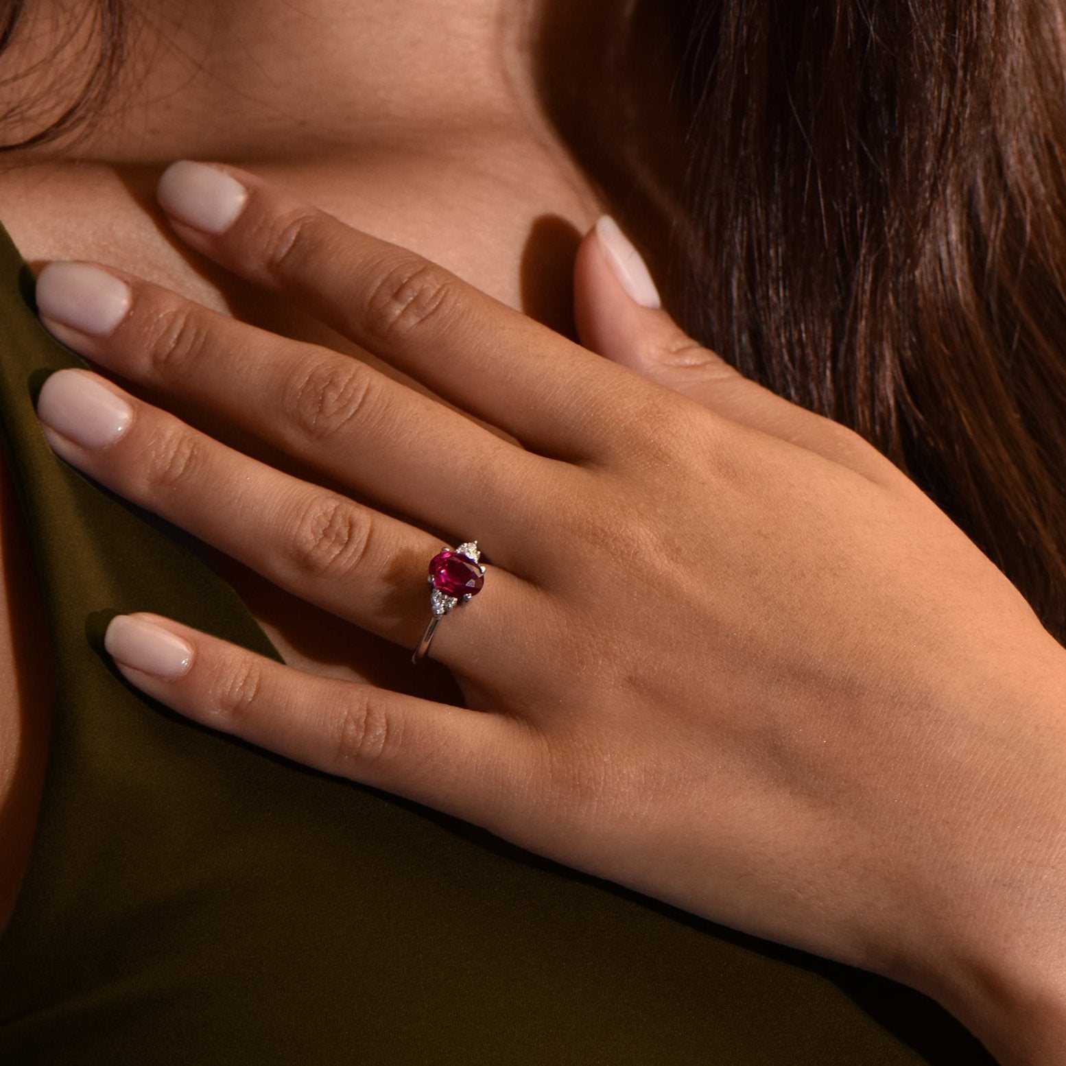 Rouge Baiser - 2.00 carat - platine 950 - AGUADEORO