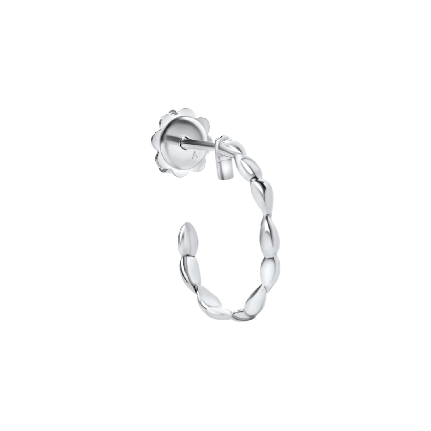Boucles d'oreilles Tresa Drops - or blanc 18k - AGUADEORO